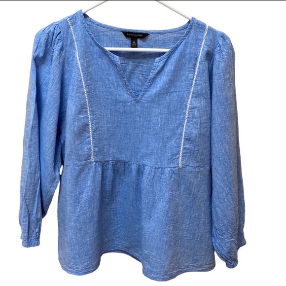 Banana Republic Tops - Banana Republic Peplum Boho Peasant Pullover Top Size Medium